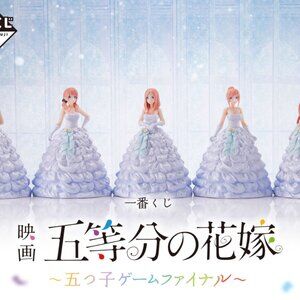Quintessential Quintuplets Final Game Ichiban Kuji Complete Figure Set